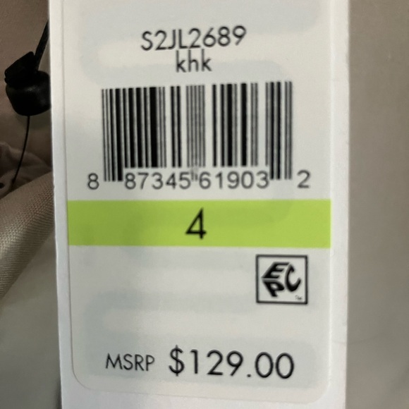 Calvin Klein size 4 khaki suit jacket; NWT. - Picture 3 of 3